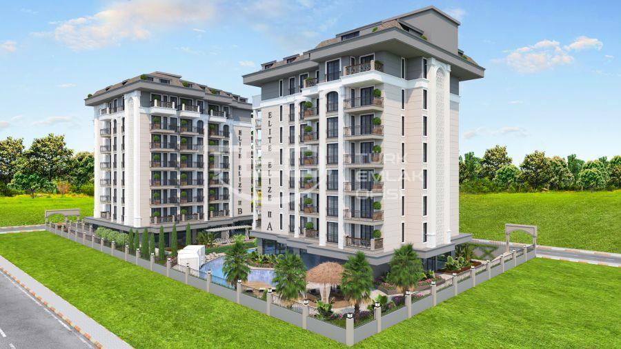 ALANYA MERKEZ'DE MUHTEŞEM KONUMDA PROJEDEN LÜKS 1+1-2+1 SATILIK DAİRELER