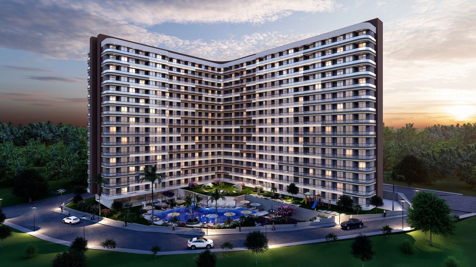 Şehir Konforu, Site Ayrıcalığıyla – 2 Bloktan Oluşan 14 Katlı Proje